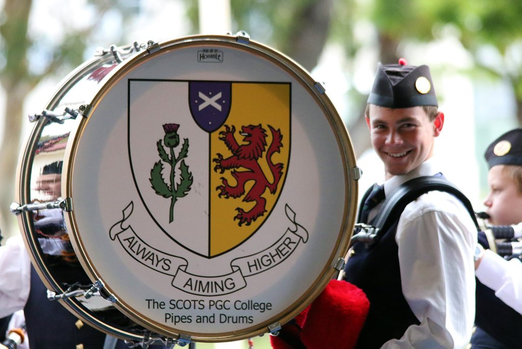 Year 11 student Darcy Meek plays on the bass.